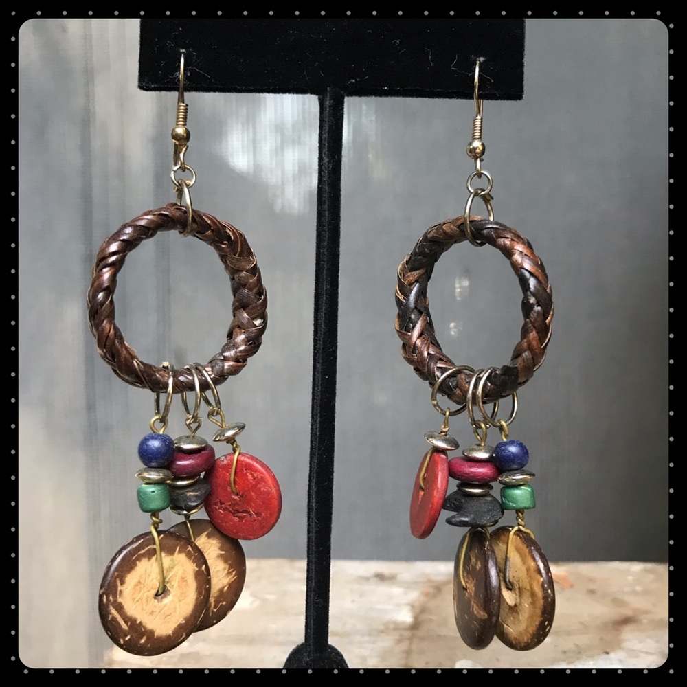Wooden earrings